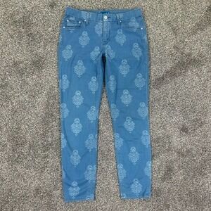 Mother The Looker Crop Jeans The Lamp In The Desert Wash Womens 26 Stretch Denim